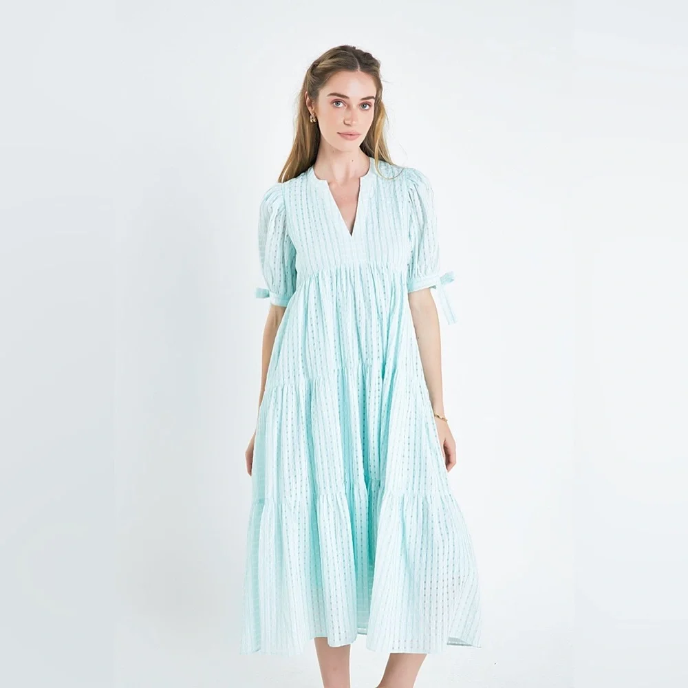 mint green gingham dress Lamb Smocked Mint Gingham Dress main image 0